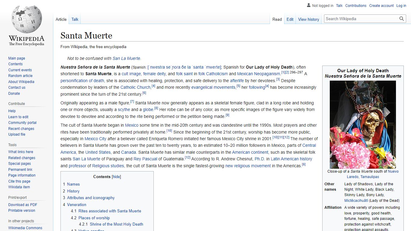 Santa Muerte - Wikipedia